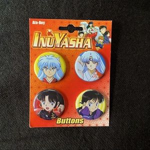 InuYasha 4 Set button Pins